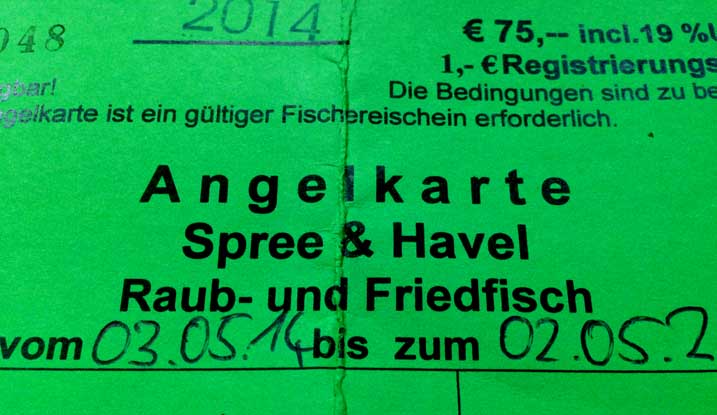 Angelkarte Spree Havel