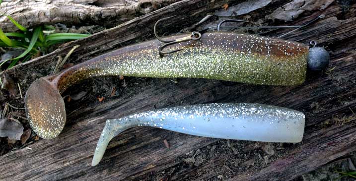 Lunker City Shaker. Model Rootbeer Shiner vs Ice Shad. www.mein-biss.de