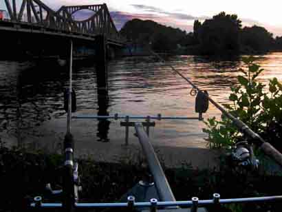 Angeln an der Glienicker Brücke Potsdam Berlin
