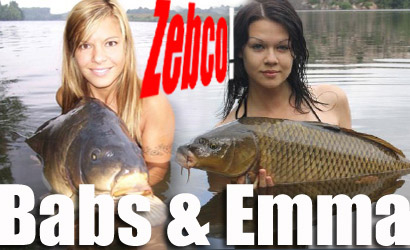 Zebco's fishing girls Emma & Babs